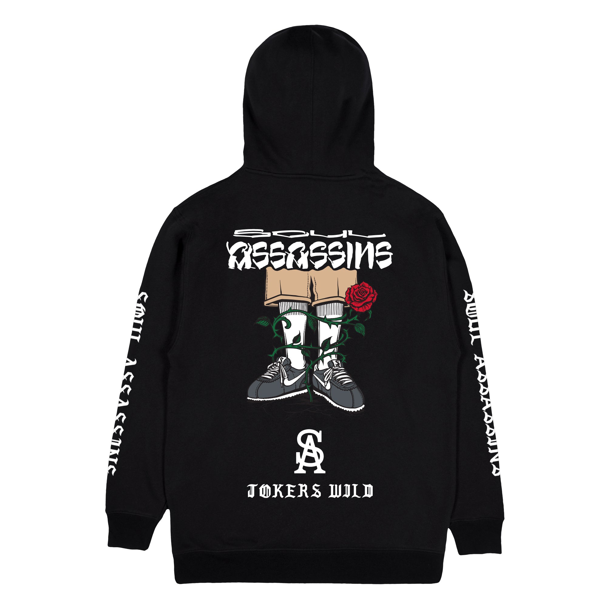 SOUL ASSASSINS - JOKERS WILD - HOODIE (BLACK) – Soul Assassins