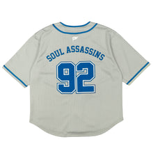 SA LOGO MESH BASEBALL JERSEY (GREY / BLUE)
