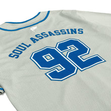 SA LOGO MESH BASEBALL JERSEY (GREY / BLUE)