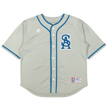 SA LOGO MESH BASEBALL JERSEY (GREY / BLUE)