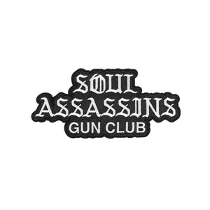 SOUL ASSASSINS - GUN CLUB - VELCRO PATCH (BLACK)