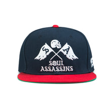 IN GOD WE TRUST SNAPBACK (NAVY / RED)