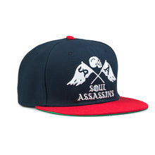 IN GOD WE TRUST SNAPBACK (NAVY / RED)