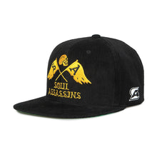 SA FLAGS CORDUROY SNAPBACK (BLACK)