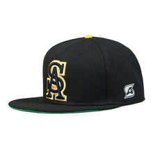 OUTLINE LOGO SNAPBACK (BLACK / YELLOW)