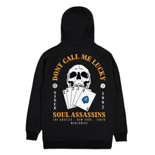 DJ MUGGS x T.F - DON'T CALL ME LUCKY - HOODIE (BLACK / ORANGE)