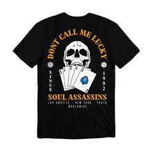 DJ MUGGS x T.F - DON'T CALL ME LUCKY - TEE (BLACK / ORANGE)