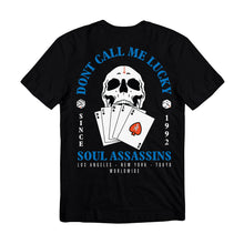 DJ MUGGS x T.F - DON'T CALL ME LUCKY - TEE (BLACK / BLUE)