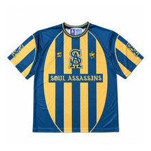 SA STRIPED SOCCER JERSEY (NAVY/GOLD)