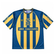 SA STRIPED SOCCER JERSEY (NAVY/GOLD)