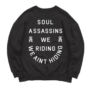WE RIDIN PT 2 CREWNECK (BLACK)