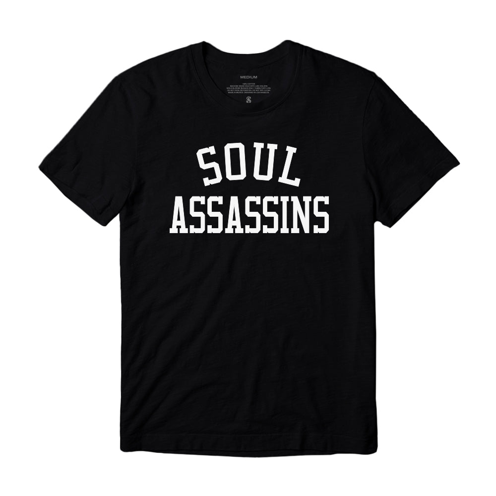 SA College Arch Tee - Black – Soul Assassins