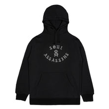 SOUL ASSASSINS METALLIC EMBROIDERED ARCHED HOODIE (BLACK)