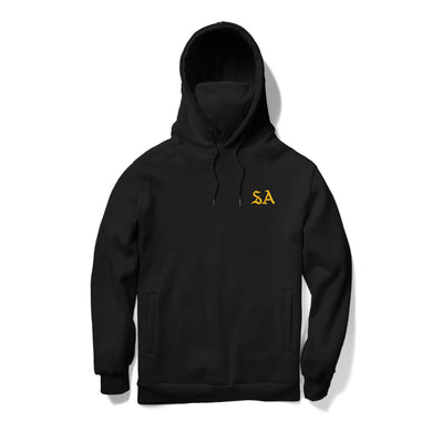 SOUL ASSASSINS OLD ENGLISH MASKED HOODIE (BLACK)