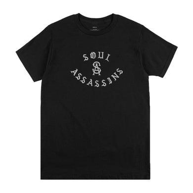SOUL ASSASSINS METALLIC ARCHED TEE (BLACK)